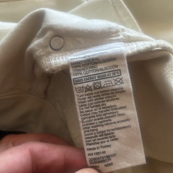 Topshop moto american flag high waisted jean shorts W30 - Picture 8 of 8